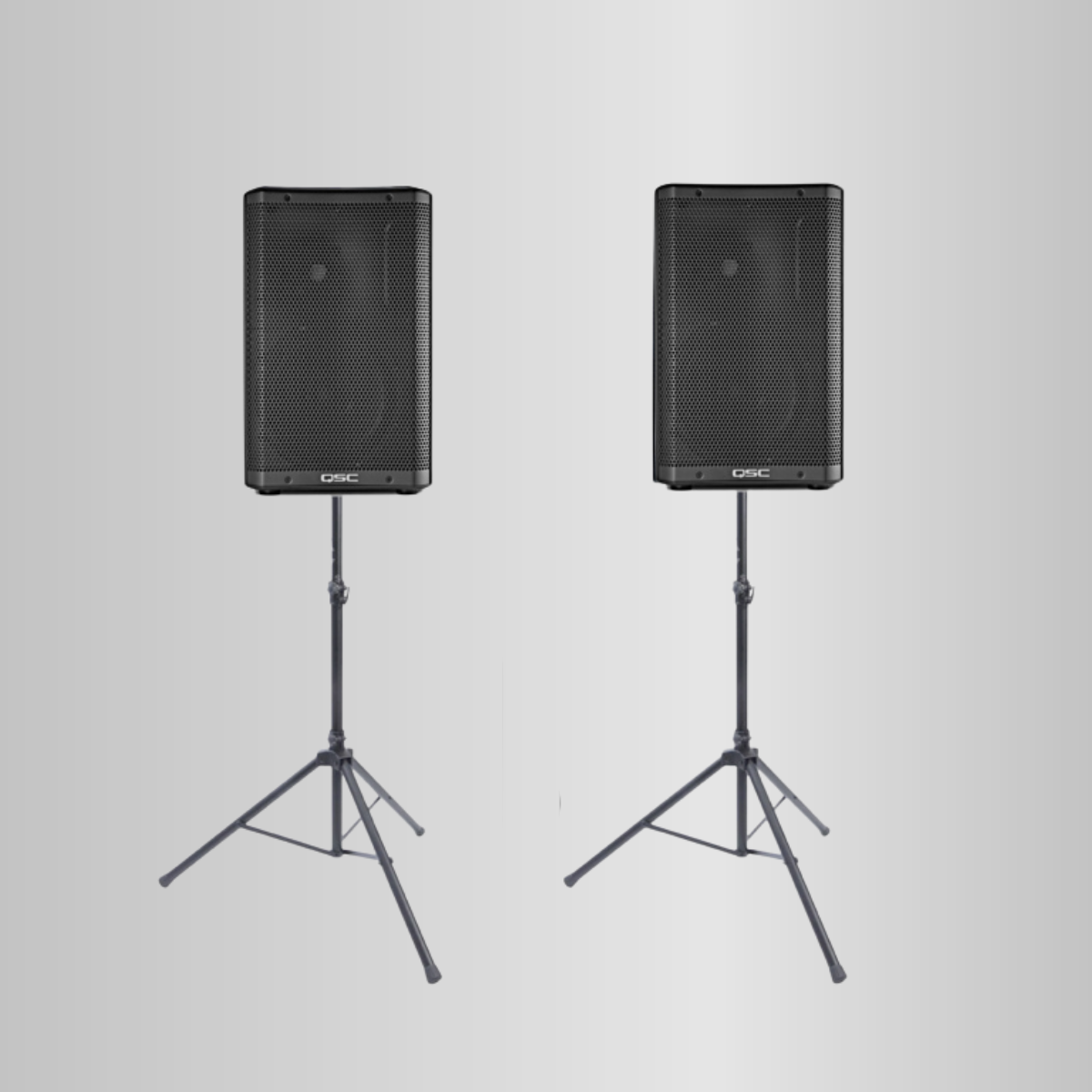 PA-Set QSC CP 12 (2× 12′′ Aktivlautsprecher, 2000 W)