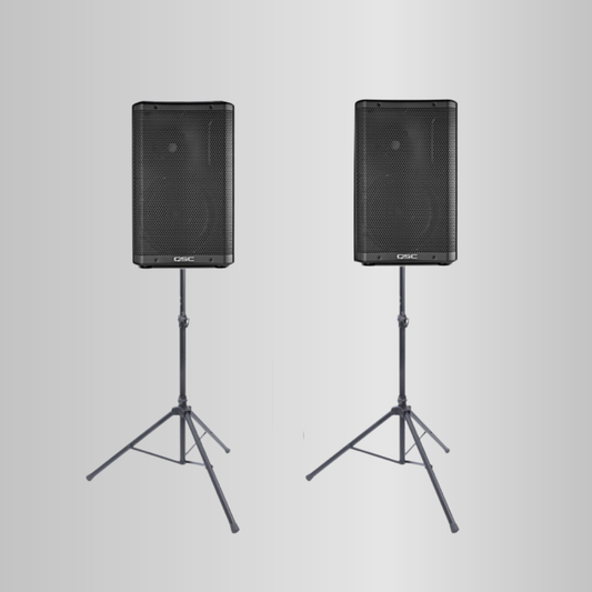 PA-Set QSC CP 12 (2× 12′′ Aktivlautsprecher, 2000 W)