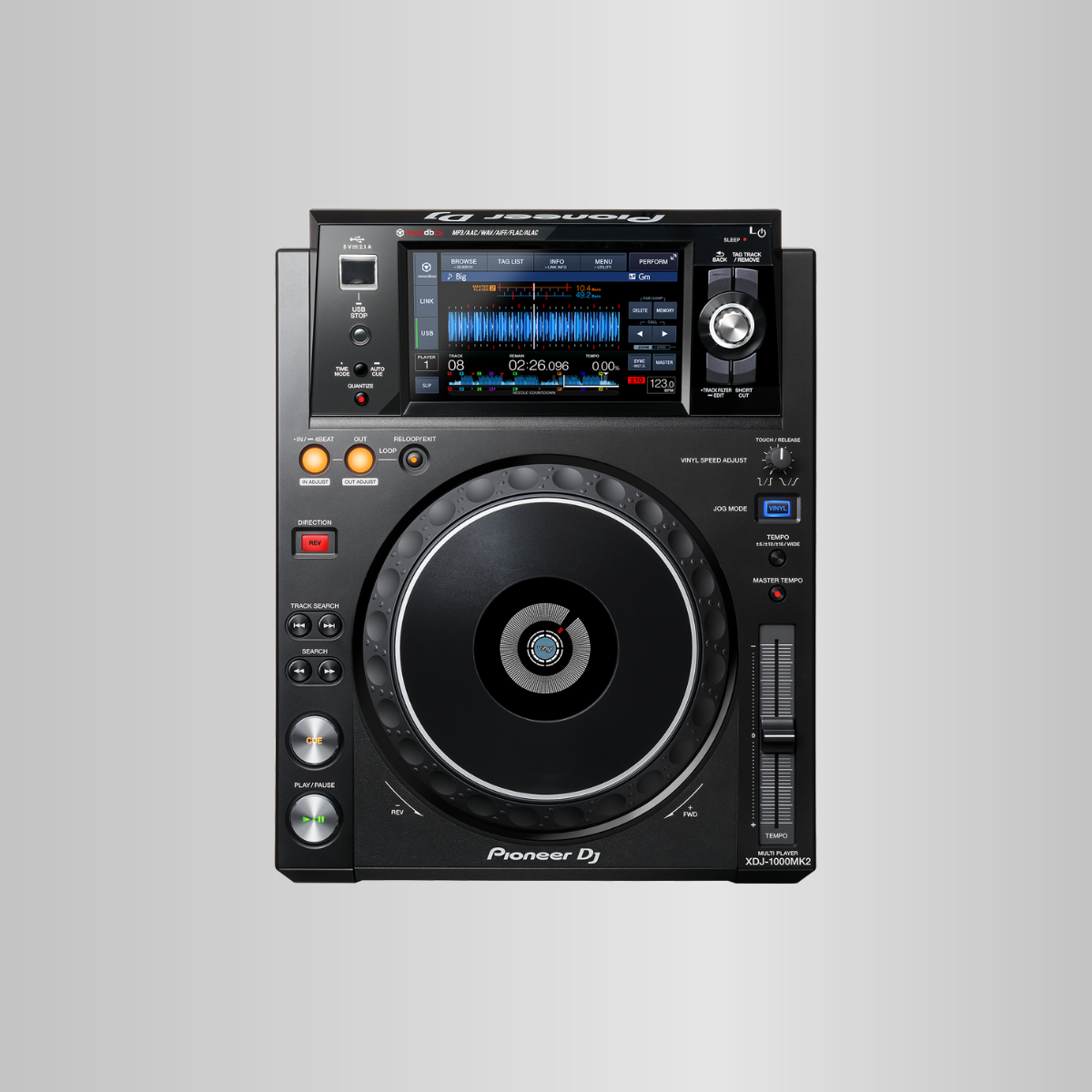 Pioneer XDJ-1000MK2 DJ-Player mit Touchscreen-Display