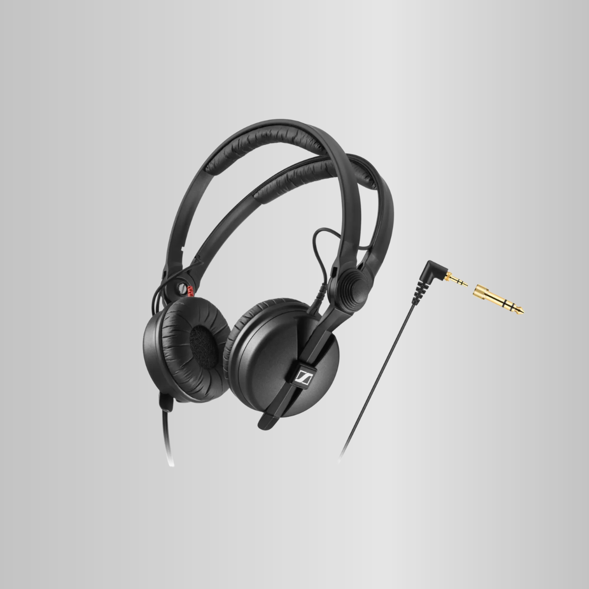 Sennheiser HD 25 geschlossener DJ-Kopfhörer in Schwarz
